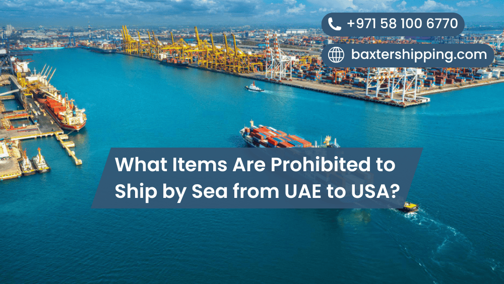 What Items Are Prohibited to Ship by Sea from UAE to USA?