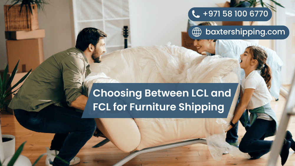 Choosing Between LCL and FCL for Furniture Shipping