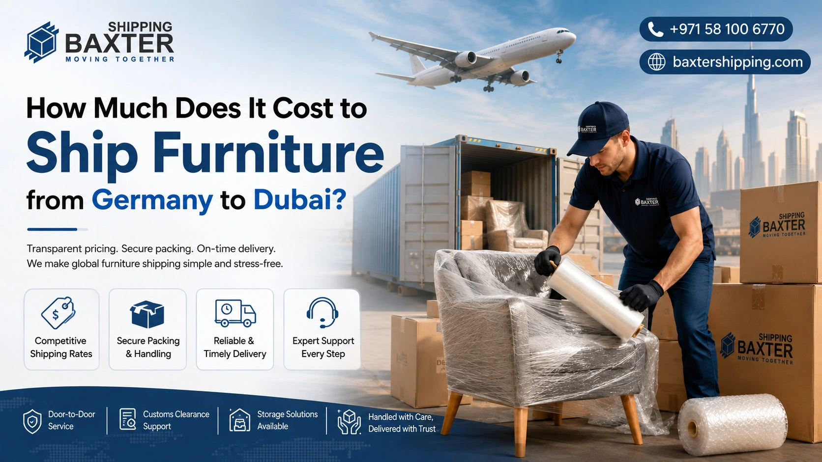 How Much Does It Cost to Ship Furniture from Germany to Dubai?